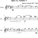 Fifth Nocturne Opus 52 Number 5 Easy Violin Sheet Music