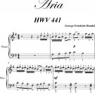 Aria HWV 441 Elementary Piano Sheet Music