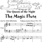 Queen of the Night Magic Flute Beginner Piano Sheet Music