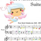 Final Waltz Nutcracker Suite Beginner Piano Sheet Music with Colored Notes