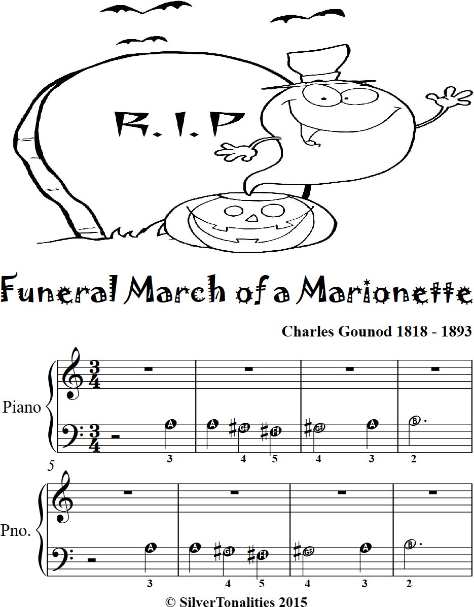 Funeral March of a Marionette Beginner Piano Sheet Music 2nd Edition