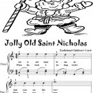 Jolly Old Saint Nicholas Easy Piano Sheet Music