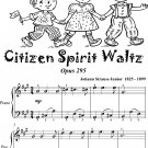 Citizen Spirit Waltz Opus 295 Easiest Piano Sheet Music 2nd Edition