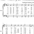 Friendly Beasts the Carol of the Animals Easiest Piano Sheet Music