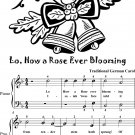 Lo How a Rose Ever Blooming Easiest Piano Sheet Music 2nd Edition