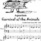 Aquarium Carnival of the Animals Beginner Piano Sheet Music 2nd Edition