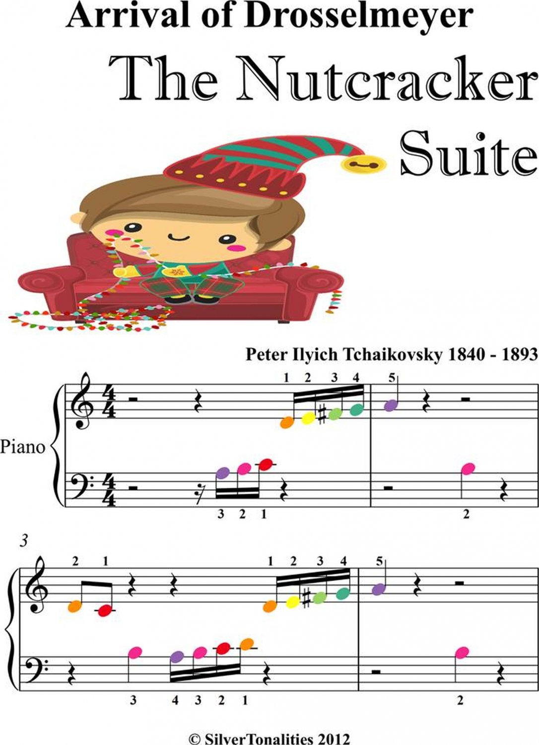 Arrival of Drosselmeyer the Nutcracker Suite Beginner Piano Sheet Music