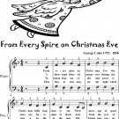 From Every Spire On Christmas Eve Easy Piano Sheet Music 2nd Edition