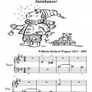 Evening Star Tannhauser Beginner Piano Sheet Music
