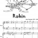 Robin Easy Piano Sheet Music 2nd Edition