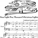 Now Light One Thousand Christmas Lights Easy Piano Sheet Music 2nd Edition