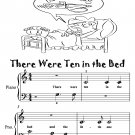There Were Ten in the Bed Beginner Piano Sheet Music
