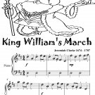King William's March Easy Piano Sheet Music 2nd Edition