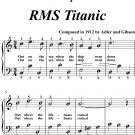 Just As the Ship Went Down Easiest Piano Sheet Music for Beginner Pianists