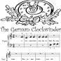The German Clockwinder Beginner Piano Sheet Music