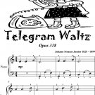 Telegram Waltz Opus 318 Easiest Piano Sheet Music 2nd Edition