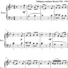 Allegro In B Flat Major KV 3 Easy Piano Sheet Music