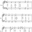 All Ye That Fear Jehovah's Name Easy Piano Sheet Music