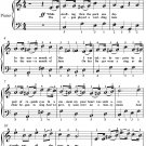 While Strolling Thru the Park One Day Easy Piano Sheet Music