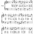 Let the Lower Lights Be Burning Easy Piano Sheet Music