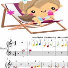 Romeo and Juliet Beginner Piano Sheet Music with Colored Notes