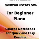 I'll Take You Home Again Kathleen Beginner Piano Sheet Music with Colored Notation