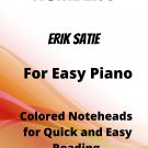 Gymnopedie Number 3 Easiest Piano with Colored Notation