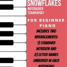 Waltz of the Snowflakes Nutcracker Beginner Piano Sheet Music Combo