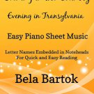 Evening in the Country Easy Piano Sheet Music