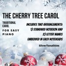 The Cherry Tree Carol Easy Piano Sheet Music Combo