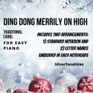 Ding Dong Merrily on High Easy Piano Sheet Music Combo