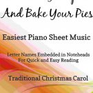 Dame Get Up and Bake Your Pies Easiest Piano Sheet Music