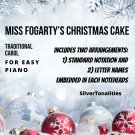 Miss Fogarty's Christmas Cake Easy Piano Sheet Music Combo