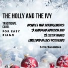 The Holly and the Ivy Easy Piano Sheet Music Combo