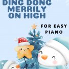 Ding Dong Merrily On High Easy Piano Sheet Music 2nd Edition