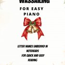 Here We Come a Wassailing Easy Piano Sheet Music 2nd Edition
