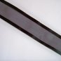 Gothic Jet Black Satin Edged Organza Ribbon - 10 Yards