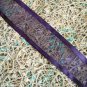 Gothic Jet Black Satin Edged Organza Ribbon - 10 Yards
