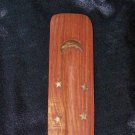 Celestial Moon Wooden Incense Burner