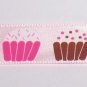 Strawberry & Chocolate Cupcake Ribbon - 4 Yards