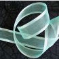 Gothic Sea Green Satin Edged Organza Ribbon - 15 Yards