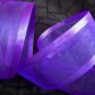 Gothic Purple Haze Satin Edged Organza Ribbon - 15 Yards