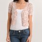BNWT FOREVER 21 PINK FAB BOW CARDIGAN SWEATER JACKET SHRUG SMALL