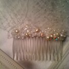 Elegant Blusher Veil With Freshwater Pearls and Swarovski Crystals