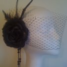ELEGANT BLACK BIRDCAGE VEIL