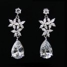 Wedding Jewelry Bridal Cubic Zirconia Teardrop Earrings
