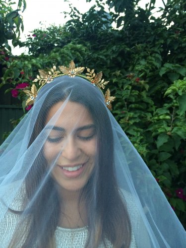 Gold leaf crown,crown, limited edition,fascinator,bridal headpiece