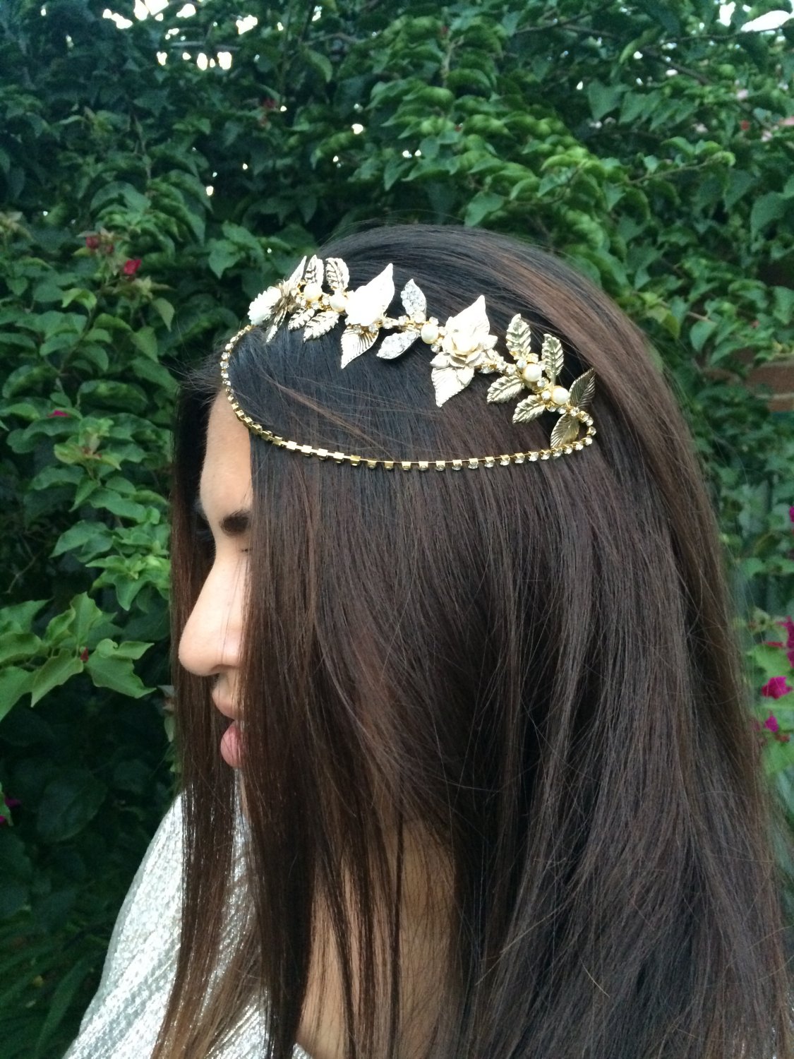 Gold leaf crown,crown, limited edition,fascinator,bridal headpiece
