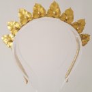 Gold Leaf Crown,Fascinator,Tiara, Headpiece
