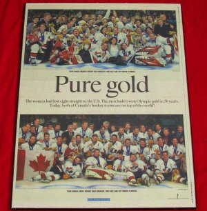 Olympics Salt Lake City 2002 Pure Gold- Hockey Team Canada